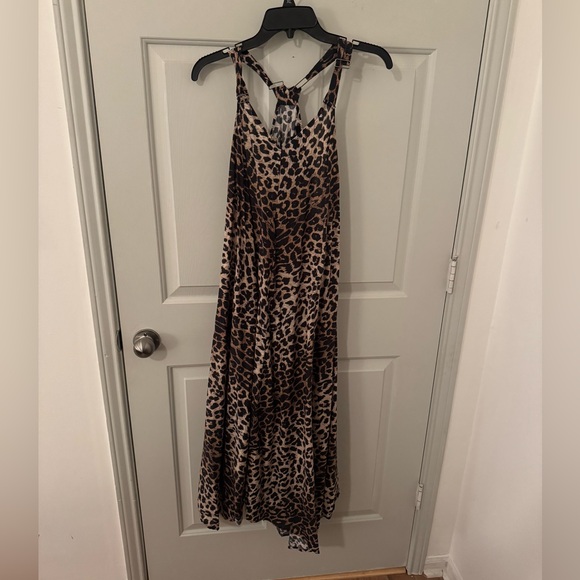 All Saints Dresses & Skirts - All Saints Leopard/Animal Print Sleeveless Maxi Dress size 10